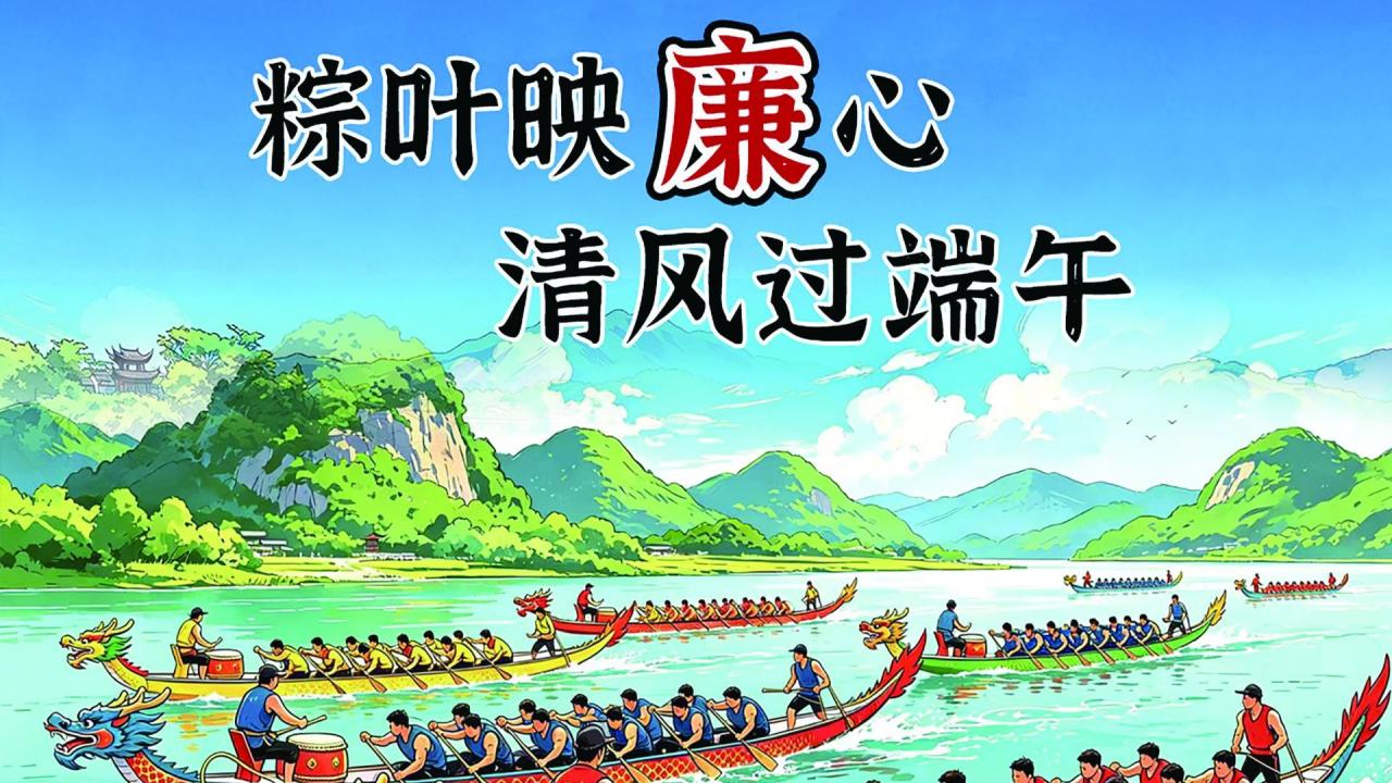 粽叶映廉心 清风过端午