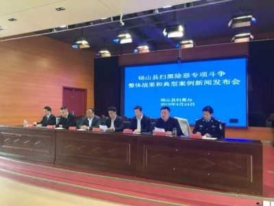 砀山：通报扫黑除恶专项斗争整体战果和典型案例