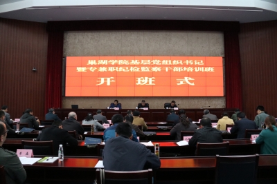 巢湖学院：开展基层党组织书记和专兼职纪检监察干部集中培训