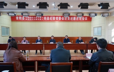 青阳：做实述责述廉述效 助推党风廉政建设主体责任落得更实