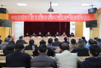 【监察体制改革进行时】舒城：举办业务培训会 促进工作融合