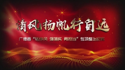 【廉政视点】清风扬帆行自远——广德县“转作风 强落实 勇担当”专项整治工作纪实