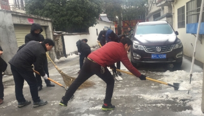 潜山：风雪中 纪检人在行动