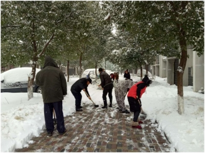 【镜头】皑皑白雪彰显纪检风采