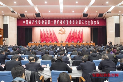 安徽省纪委十届三次全会在合肥召开