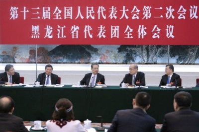 赵乐际参加黑龙江代表团审议