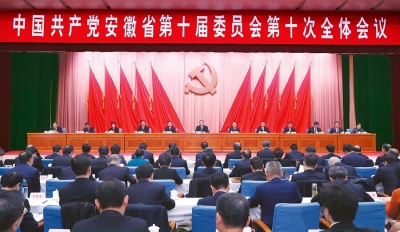 省委十届十次全会在肥召开