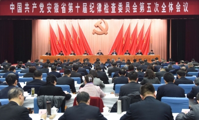 省纪委十届五次全会举行第二次大会  刘惠作工作报告