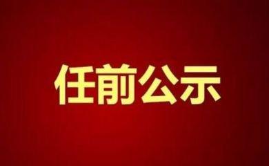 干部任前公示公告（2020年7月31日）