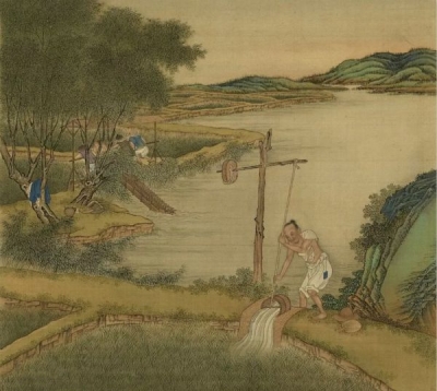 来看古画中的稻香与耕苦