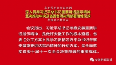 李锦斌主持召开省委常委会会议