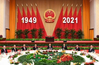 庆祝中华人民共和国成立72周年 国务院举行国庆招待会 习近平等出席