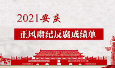 安庆：一图读懂2021年正风肃纪反腐成绩单