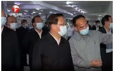 郑栅洁在安庆市调研