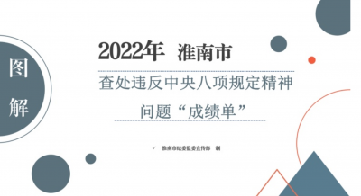 淮南：图解2022年查处违反中央八项规定精神问题“成绩单”
