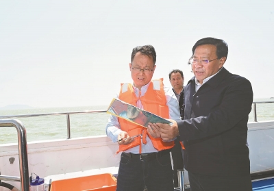 韩俊赴合肥市实地调研巢湖保护治理工作