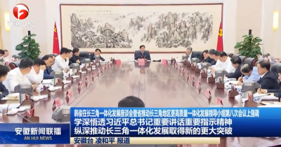 长三角一体化发展座谈会暨省推动长三角地区更高质量一体化发展领导小组第八次会议召开