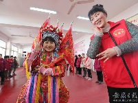 [亳州]文化志愿者校园传唱戏曲