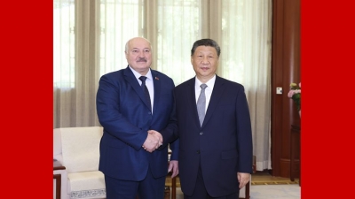 习近平会见白俄罗斯总统卢卡申科