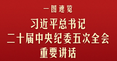 一图速览习近平总书记二十届中央纪委五次全会重要讲话
