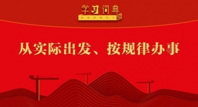 學習詞典?樹立和踐行正確政績觀丨從實際出發、按規律辦事