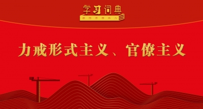 学习词典•树立和践行正确政绩观丨力戒形式主义、官僚主义