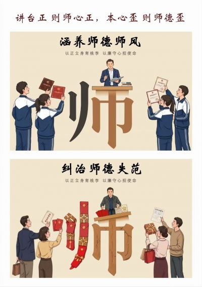【廉政漫画】讲台正 则师心正